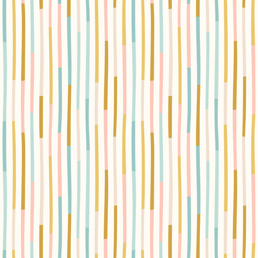 Abstract retro line removable peel and stick wallpaper