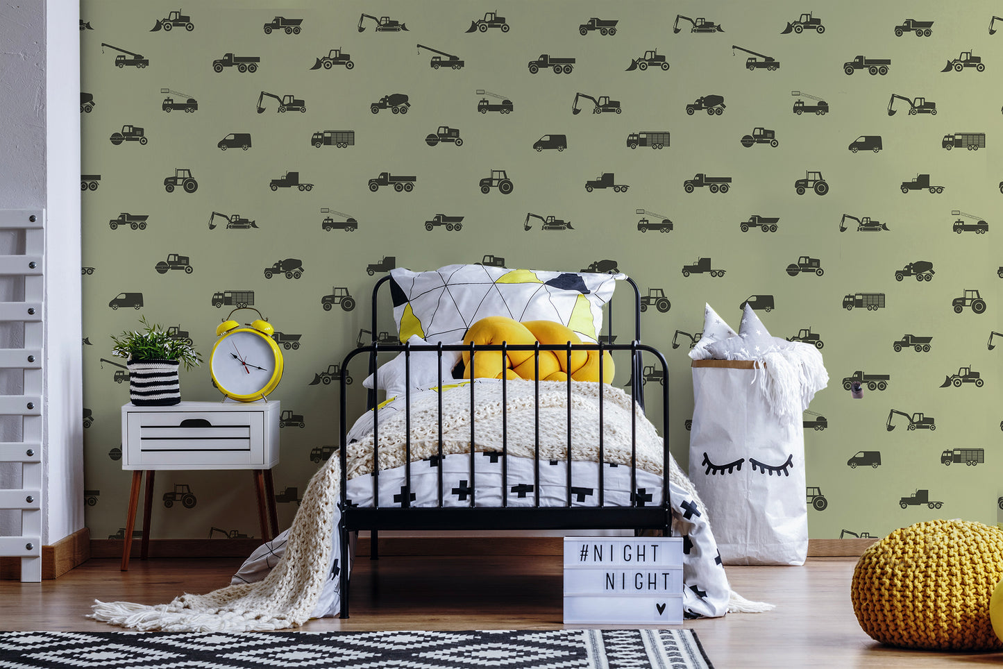 Construction Crew Removable Peel And Stick Wallpaper