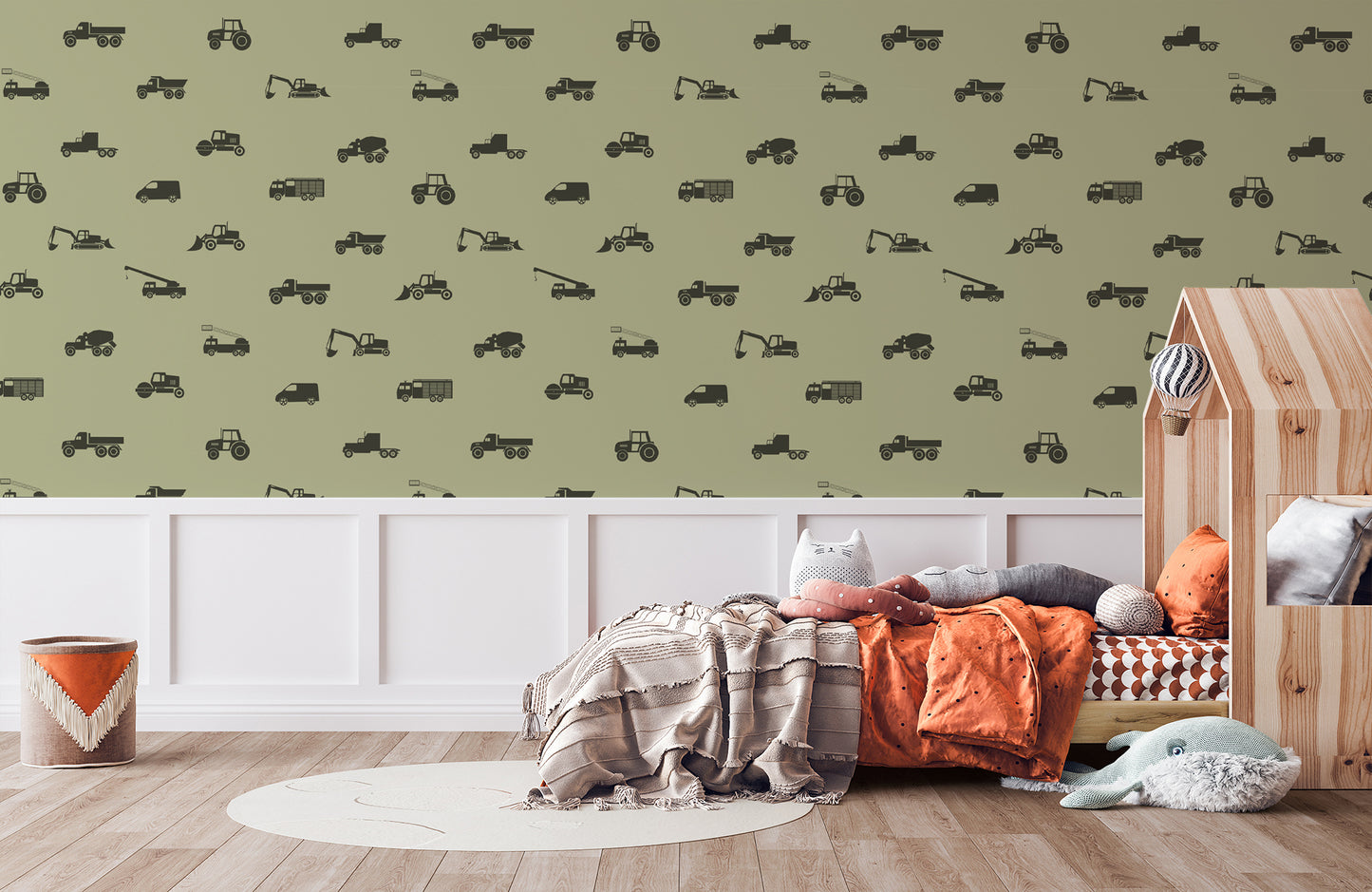 Construction Crew Removable Peel And Stick Wallpaper