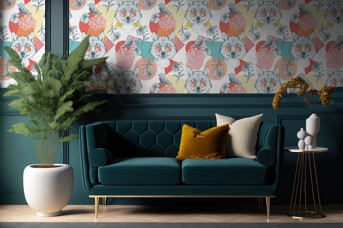 Cool Wolf Peel And Stick Removable Wallpaper