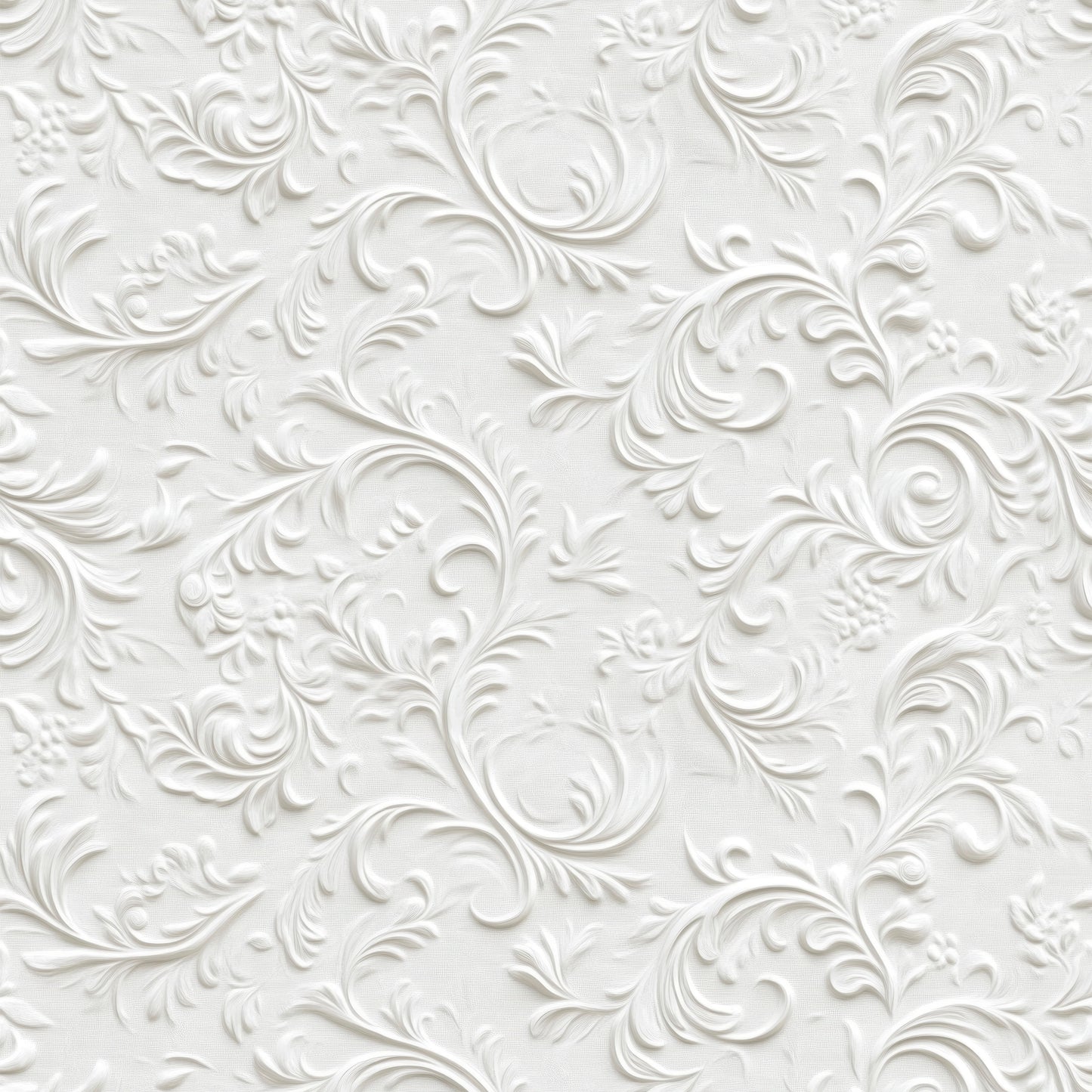 White vintage floral removable peel and stick wallpaer