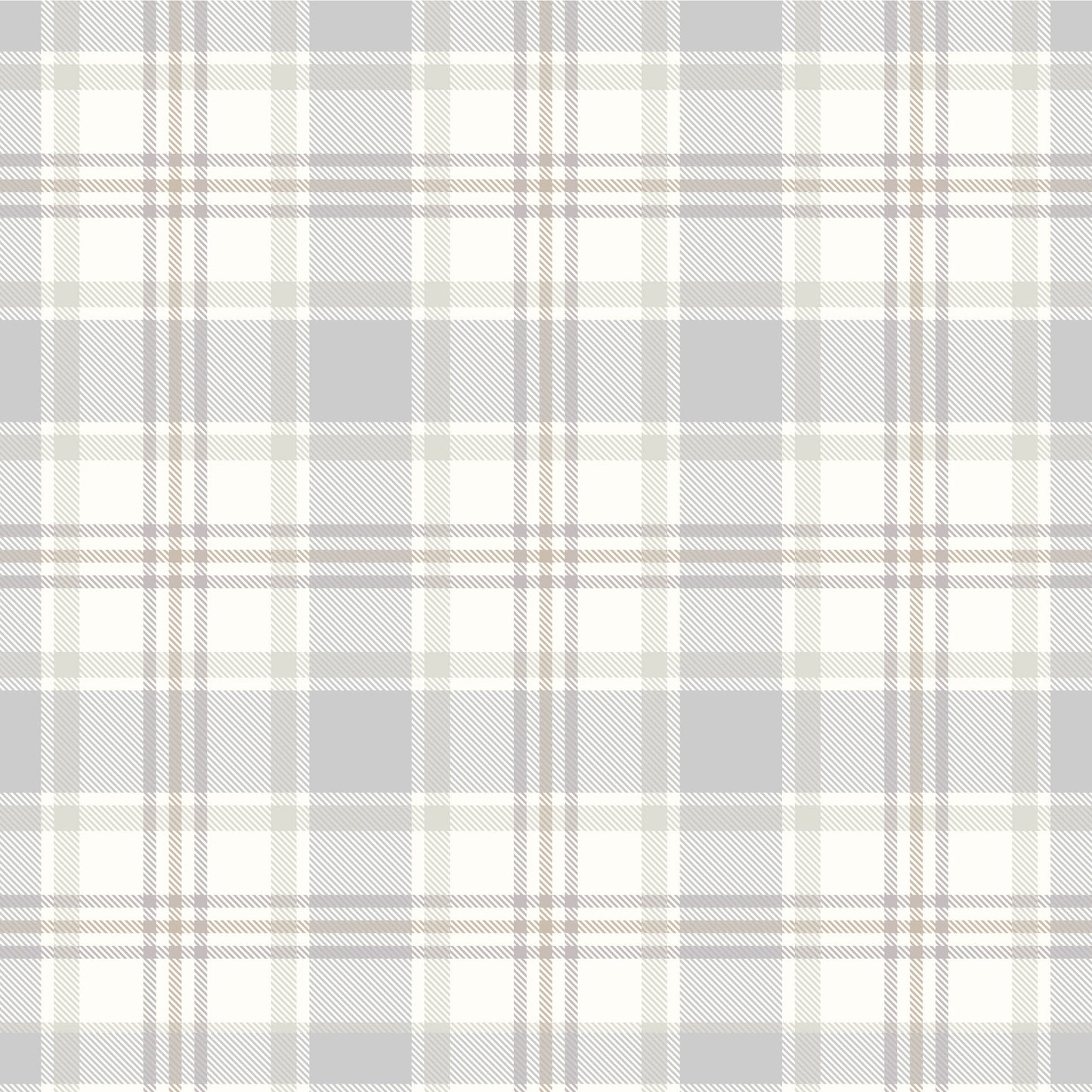 Gray Tartan plaid removable peel and stick wallpaper