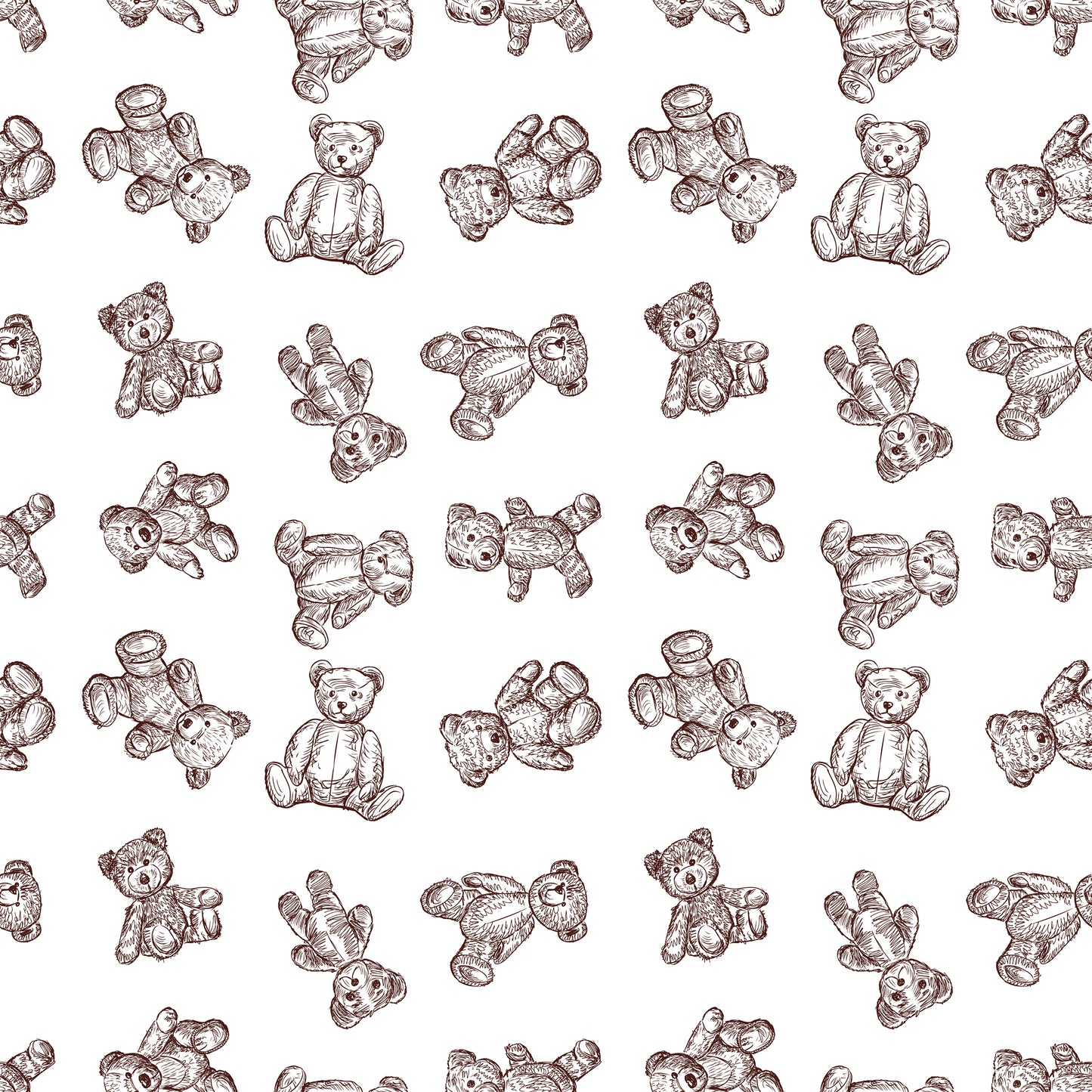 Teddy Bear removable peel and stick wallpaper
