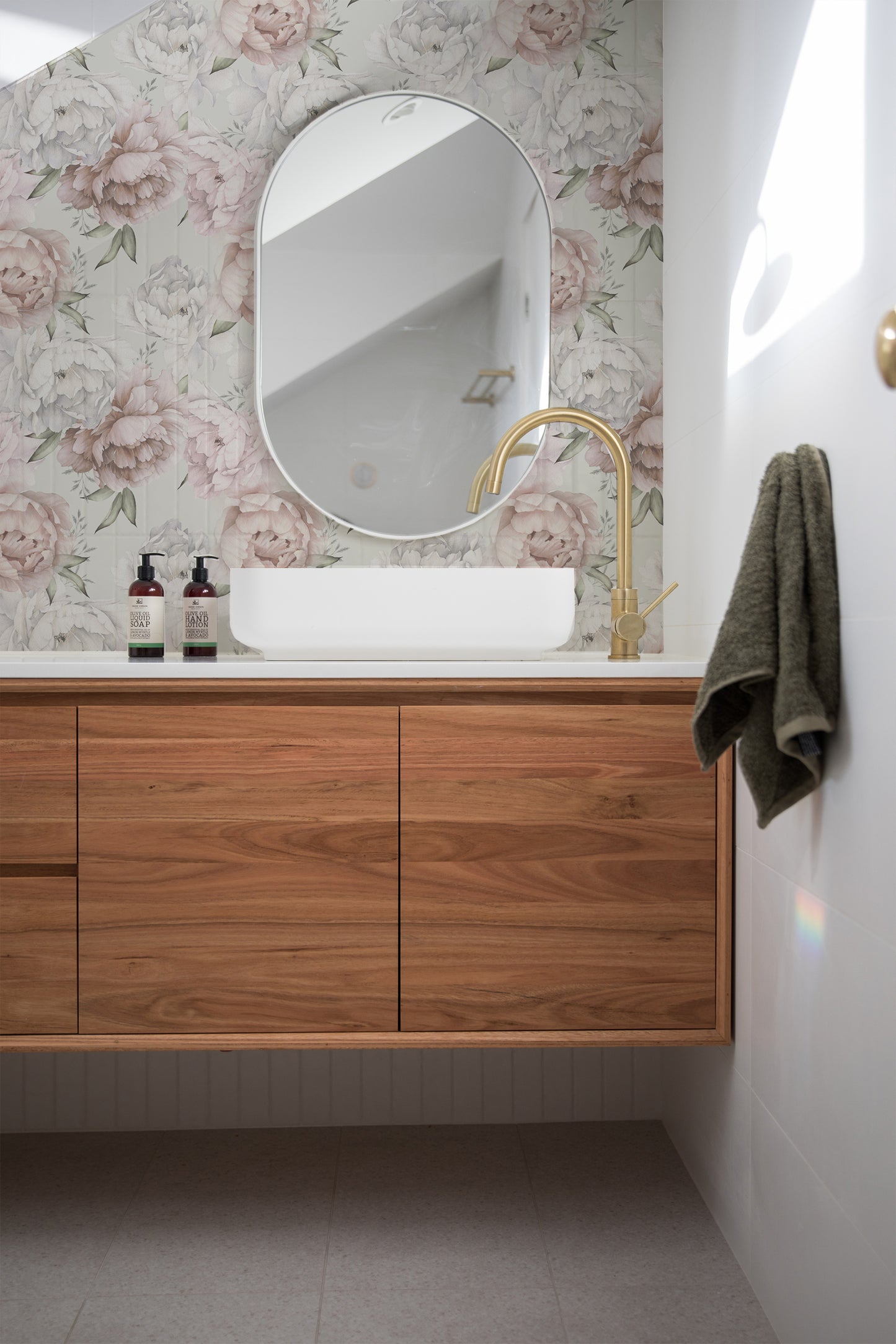 Always Lady Like Pastel Peony Removable Peel And Stick Wallpaper