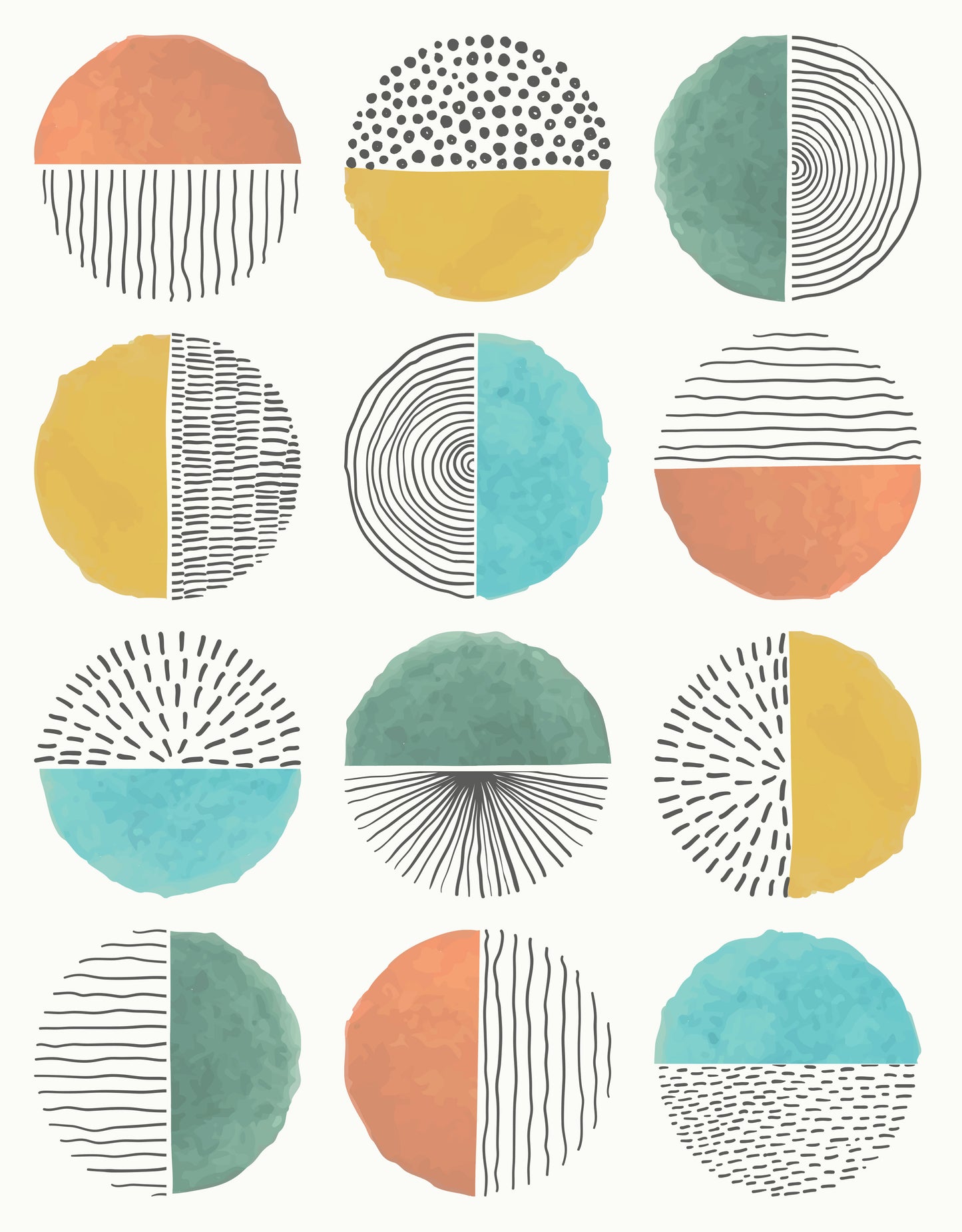 Art Class Removable Peel And Stick Wallpaper