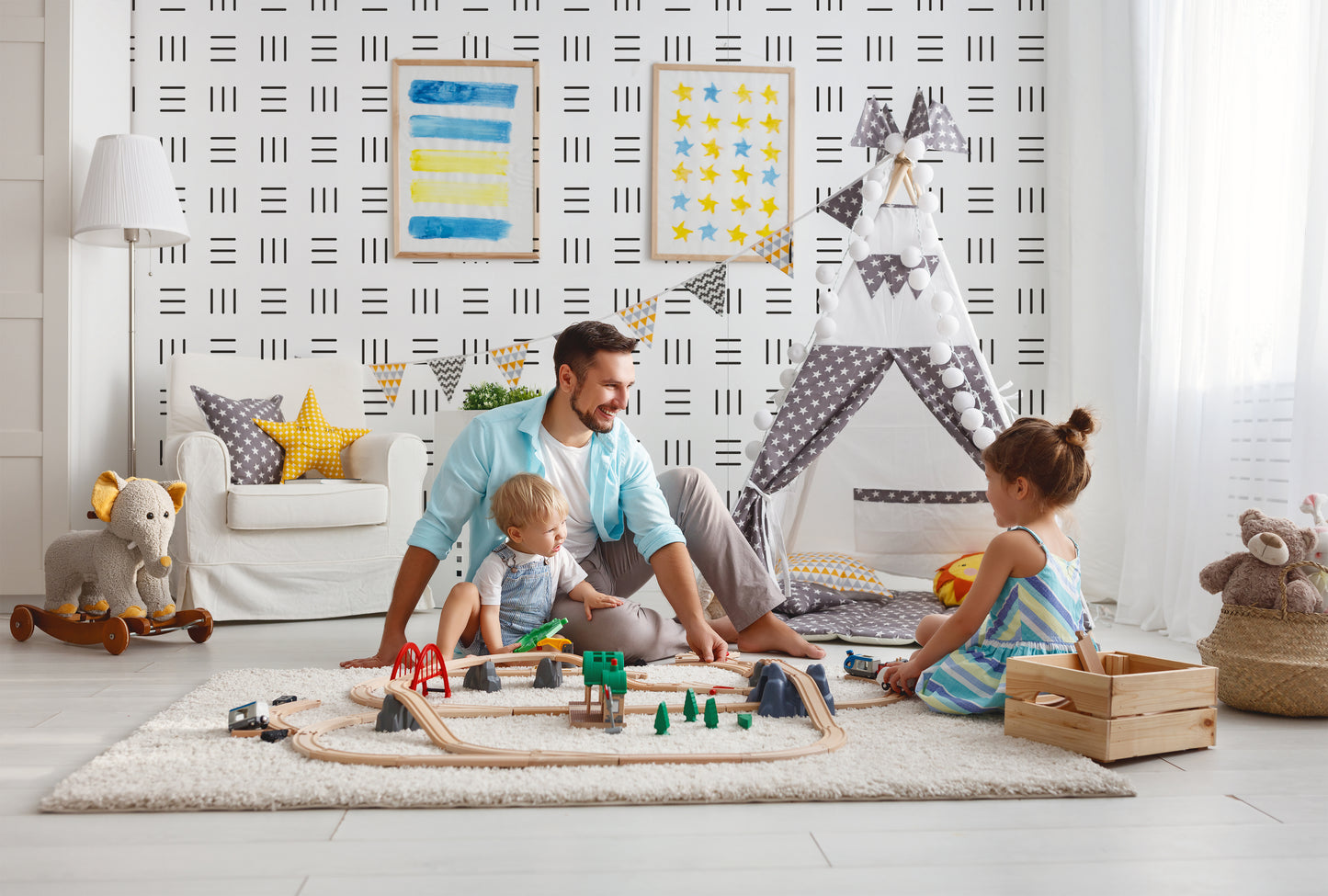 Modern Minimalist Removable Peel And Stick Wallpaper