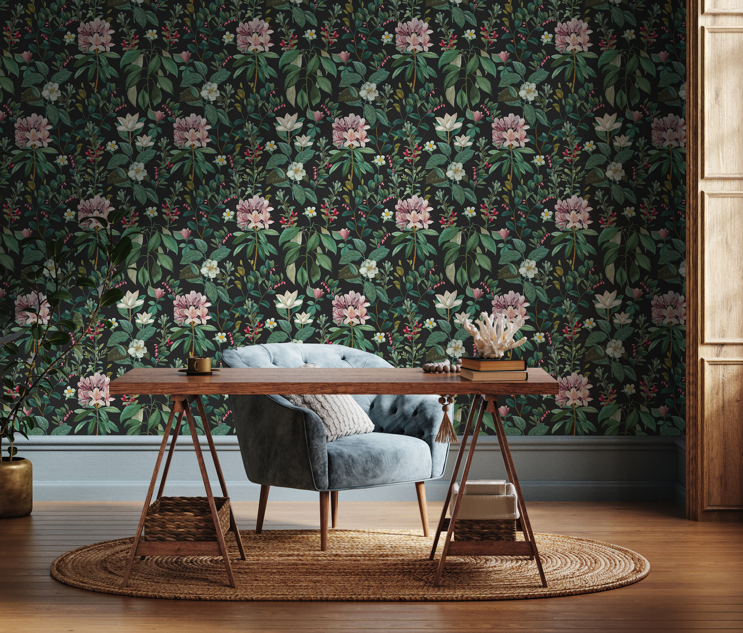 Beautiful Botanical Removable Peel And Stick Wallpaper