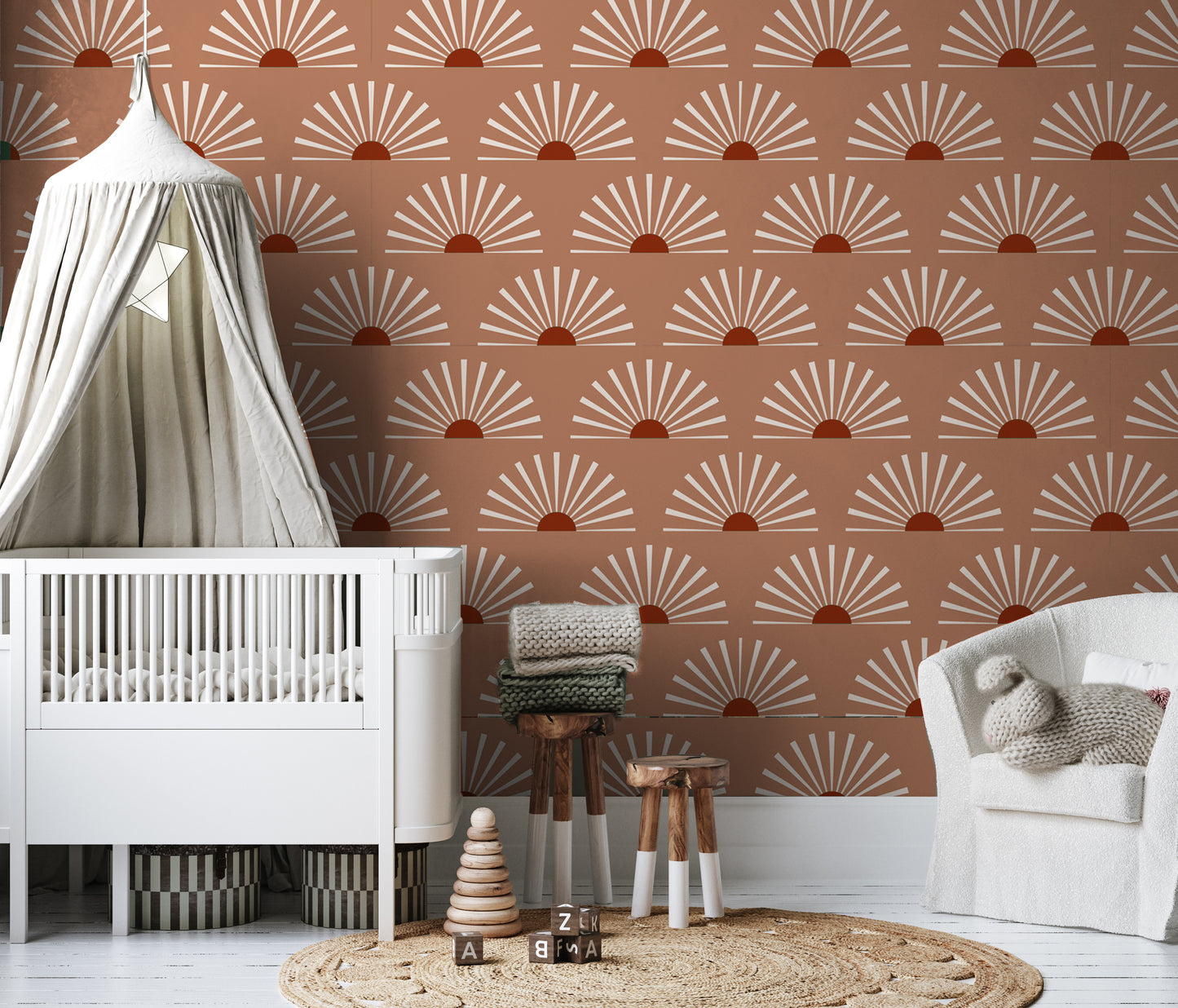 Boho wallpaper Sunset Removable Peel And Stick Wallpaper