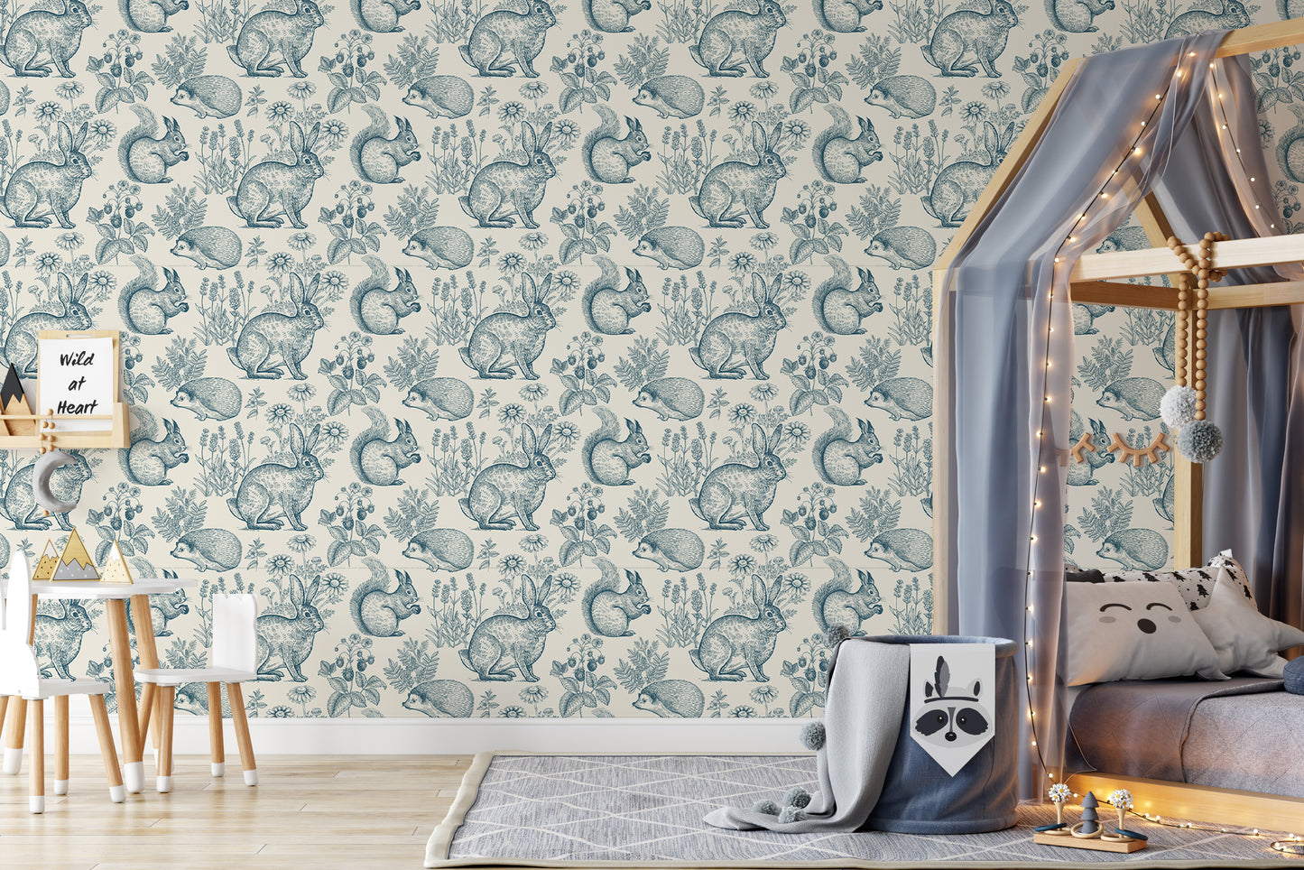 Chubby Bunnies Peel And Stick Removable Wallpaper
