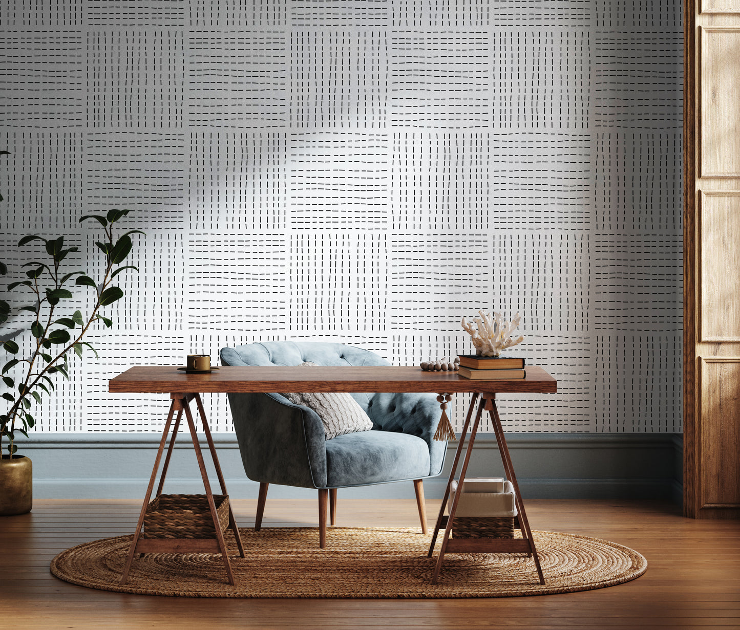 Black And White Removable Peel And Stick Wallpaper