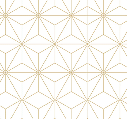 Elegant Gatsby Beige Geometric Removable Peel And Stick Wallpaper