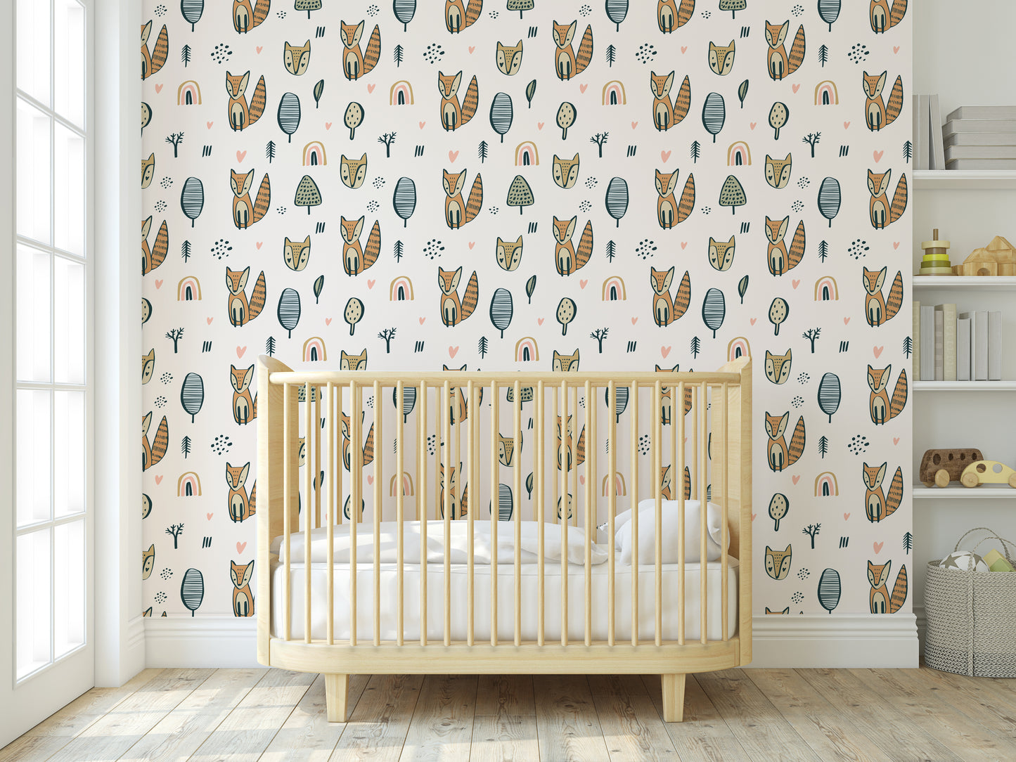 Fox In The Forest Removable Peel And Stick Wallpaper