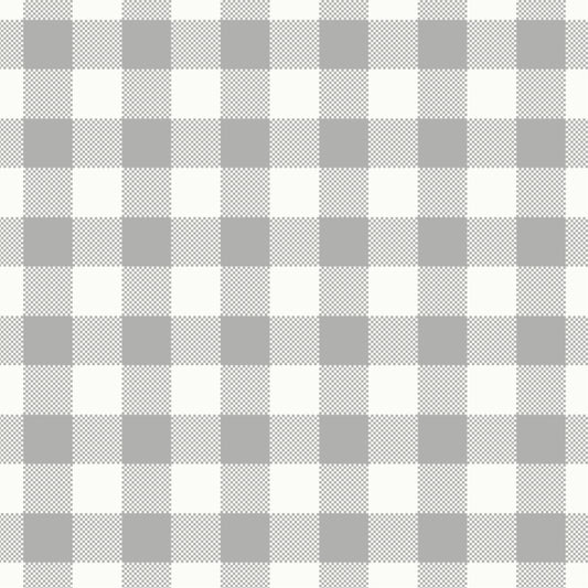 Gray Gingham Removable Peel And Stick Wallpaper