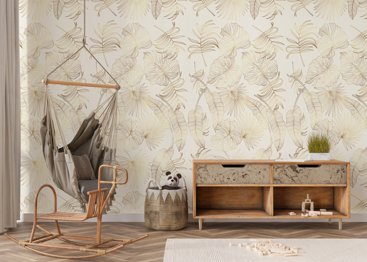 Lainey's Leaves Removable Peel And Stick Wallpaper