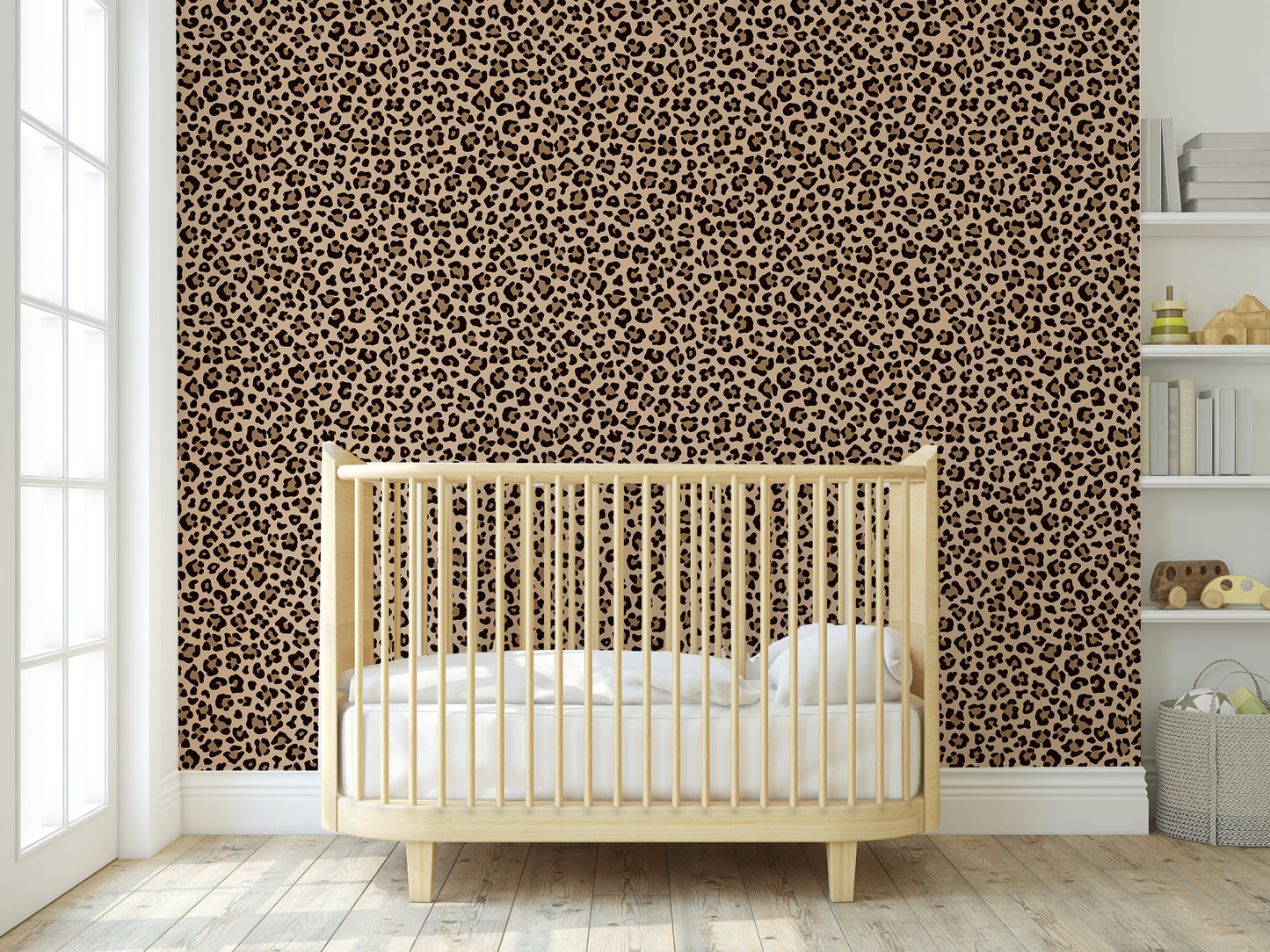 Leopard Print Removable Peel And Stick Wallpaper