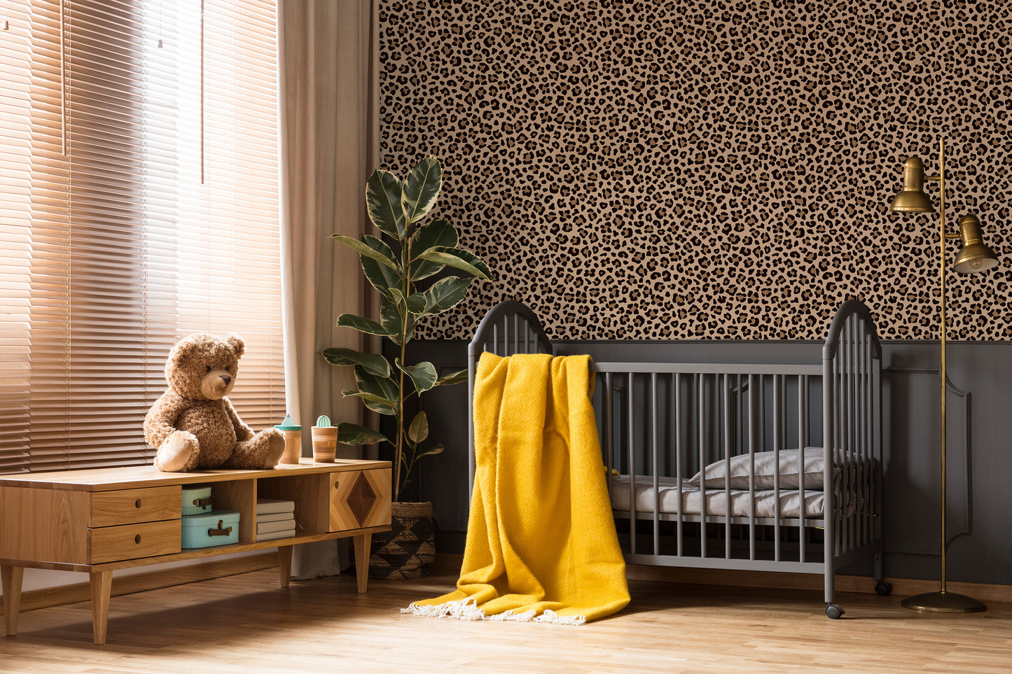 Lazy Leopard Removable Peel And Stick Wallpaper