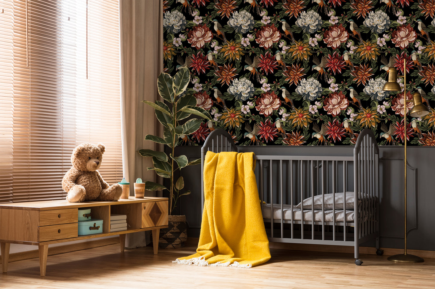 Midnight In The Garden Removable Peel And Stick Wallpaper