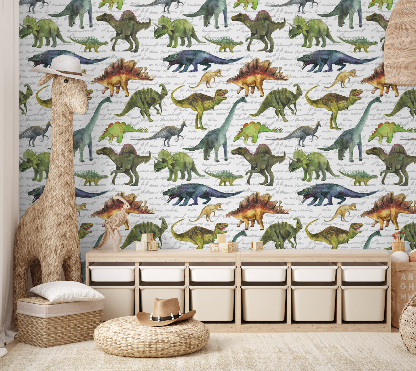 Stegosaurus Life Removable Peel And Stick Wallpaper