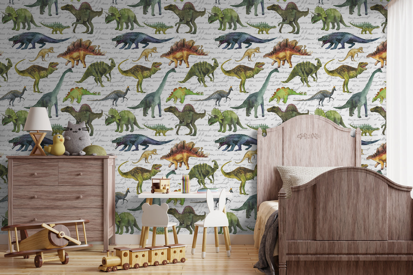 Stegosaurus Life Removable Peel And Stick Wallpaper