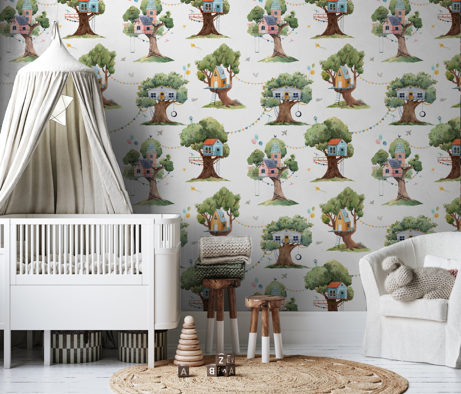 Gender Neutral Nursery wallpaper