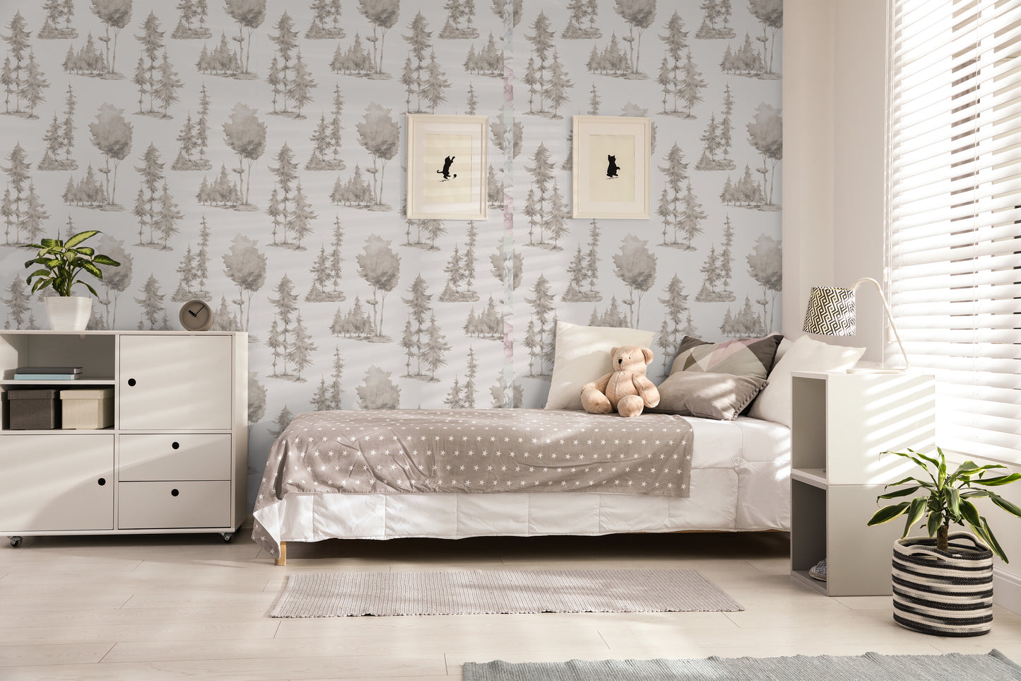 Dinosaur Herbivores Removable Peel And Stick Wallpaper