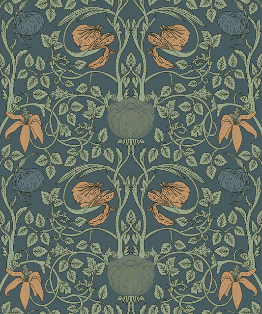 Retro Tulip Floral Removable Peel And Stick Wallpaper