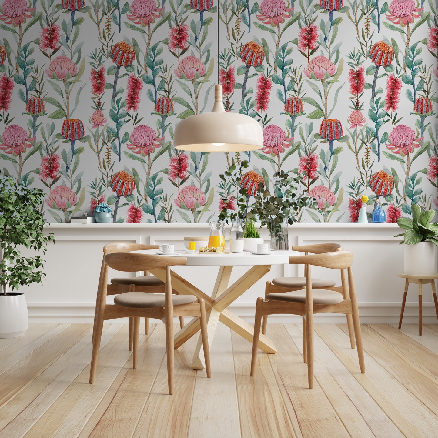 Watercolor Wildflower Removable Peel And Stick Wallpaper