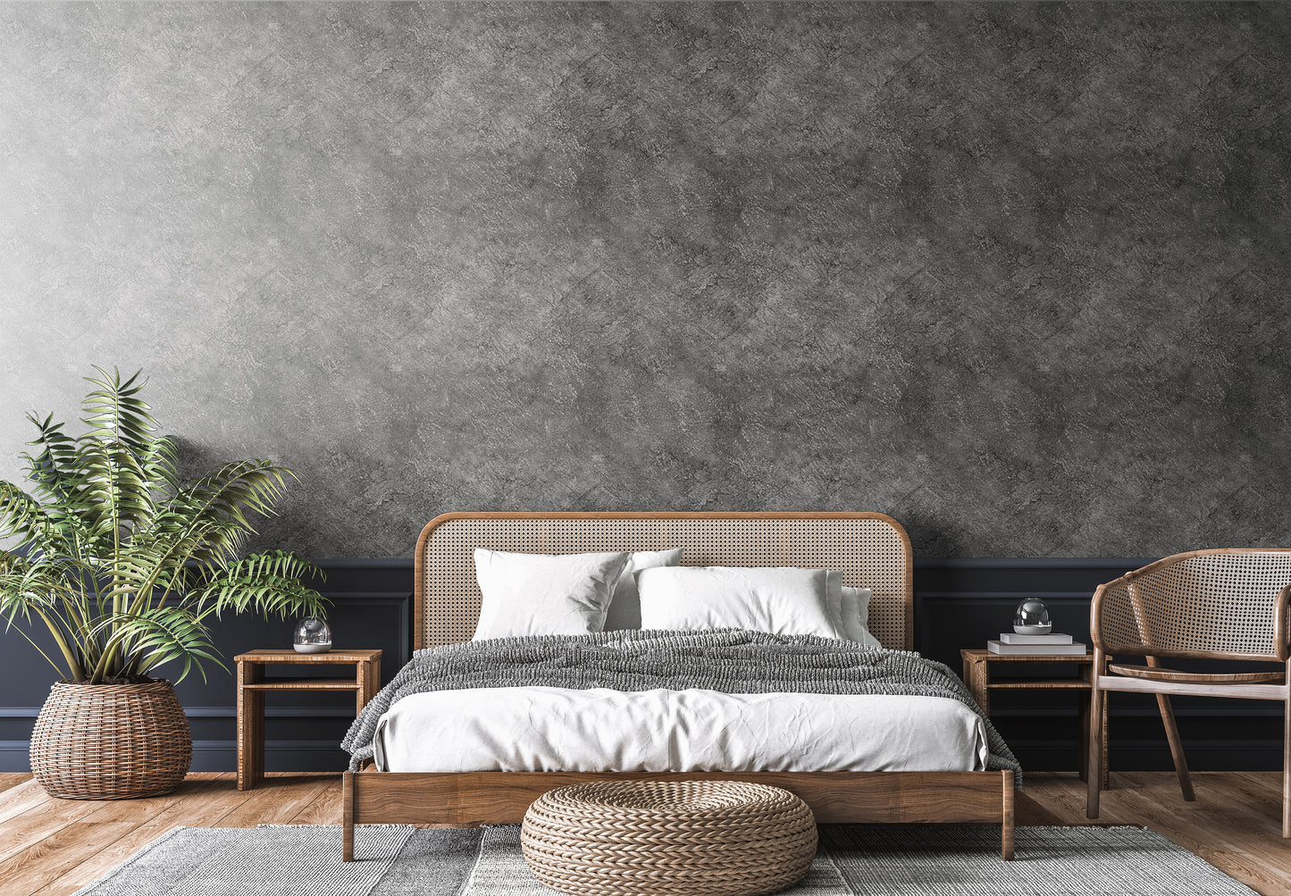 Gray Concrete Removable Peel And Stick Wallpaper