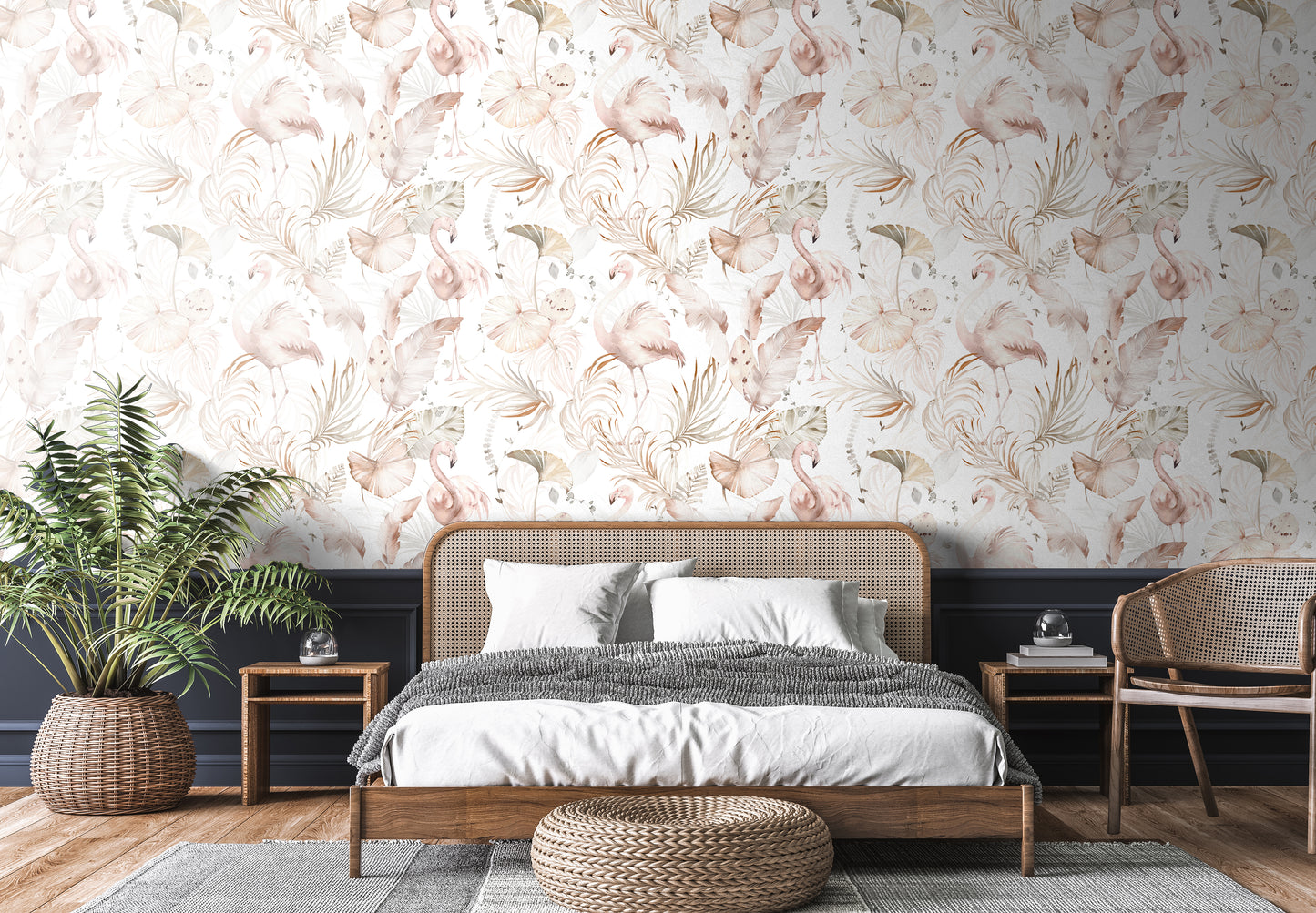 Fantastical Flamingos Removable Peel And Stick Wallpaper