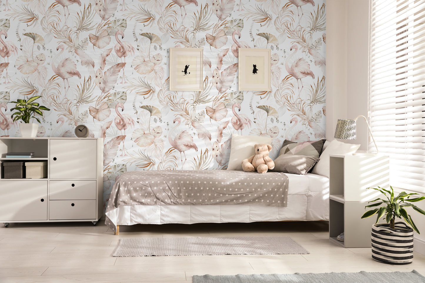 Fantastical Flamingos Removable Peel And Stick Wallpaper