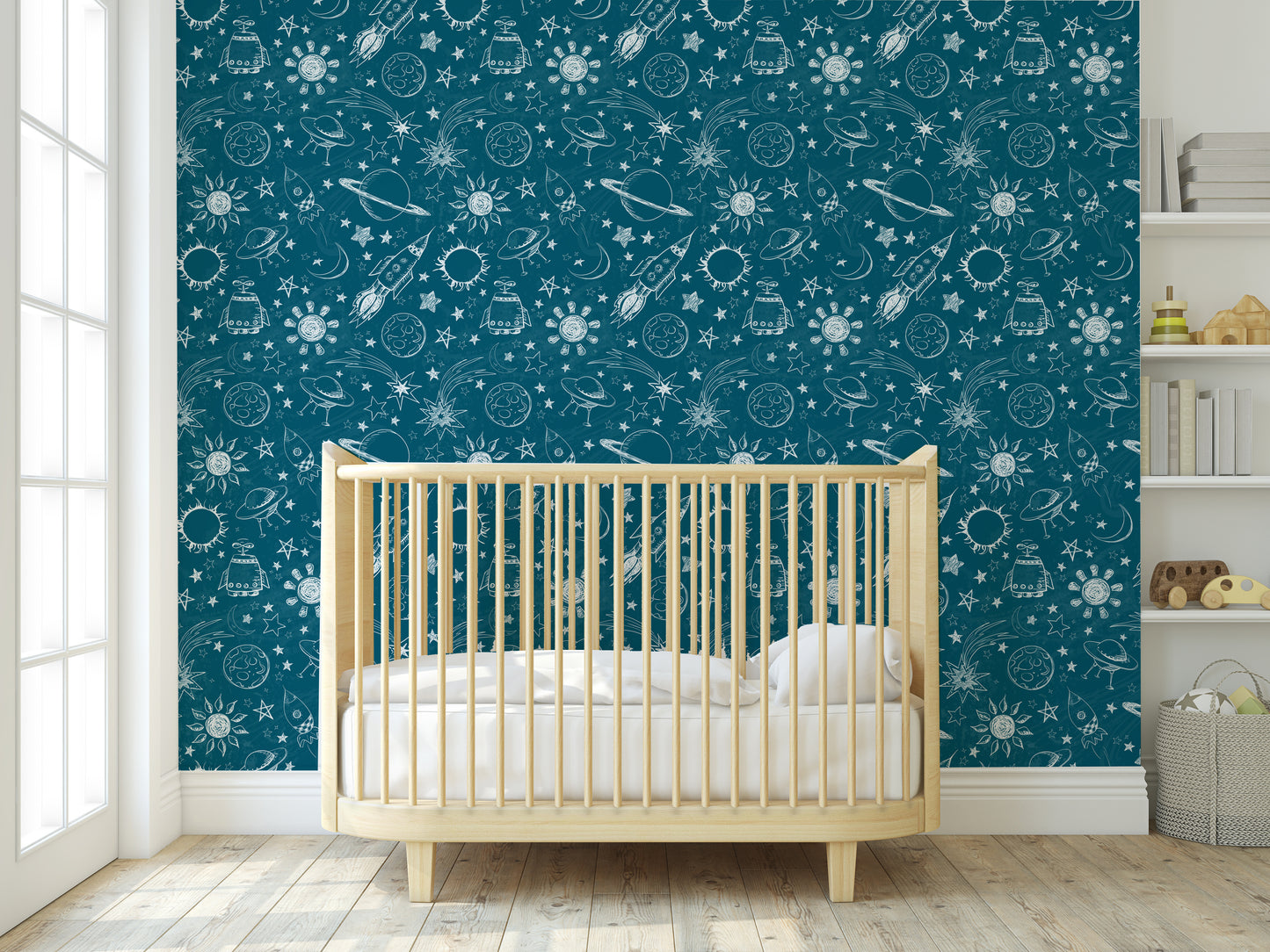 Intergalactic Space Themed Removable Peel And Stick Wallpaper