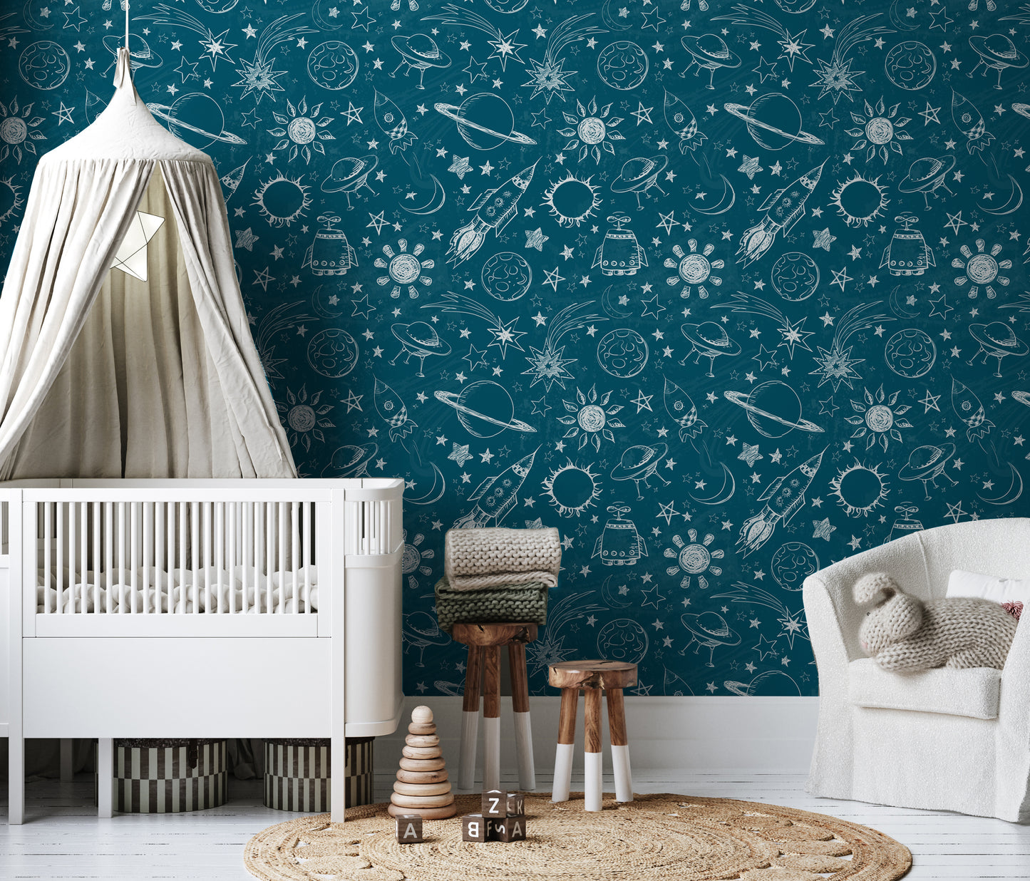 Intergalactic Space Themed Removable Peel And Stick Wallpaper