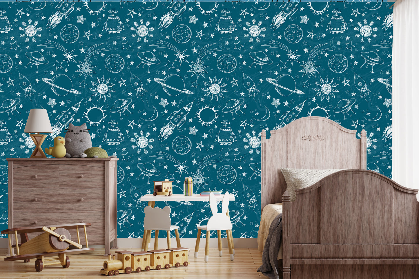 Intergalactic Space Themed Removable Peel And Stick Wallpaper