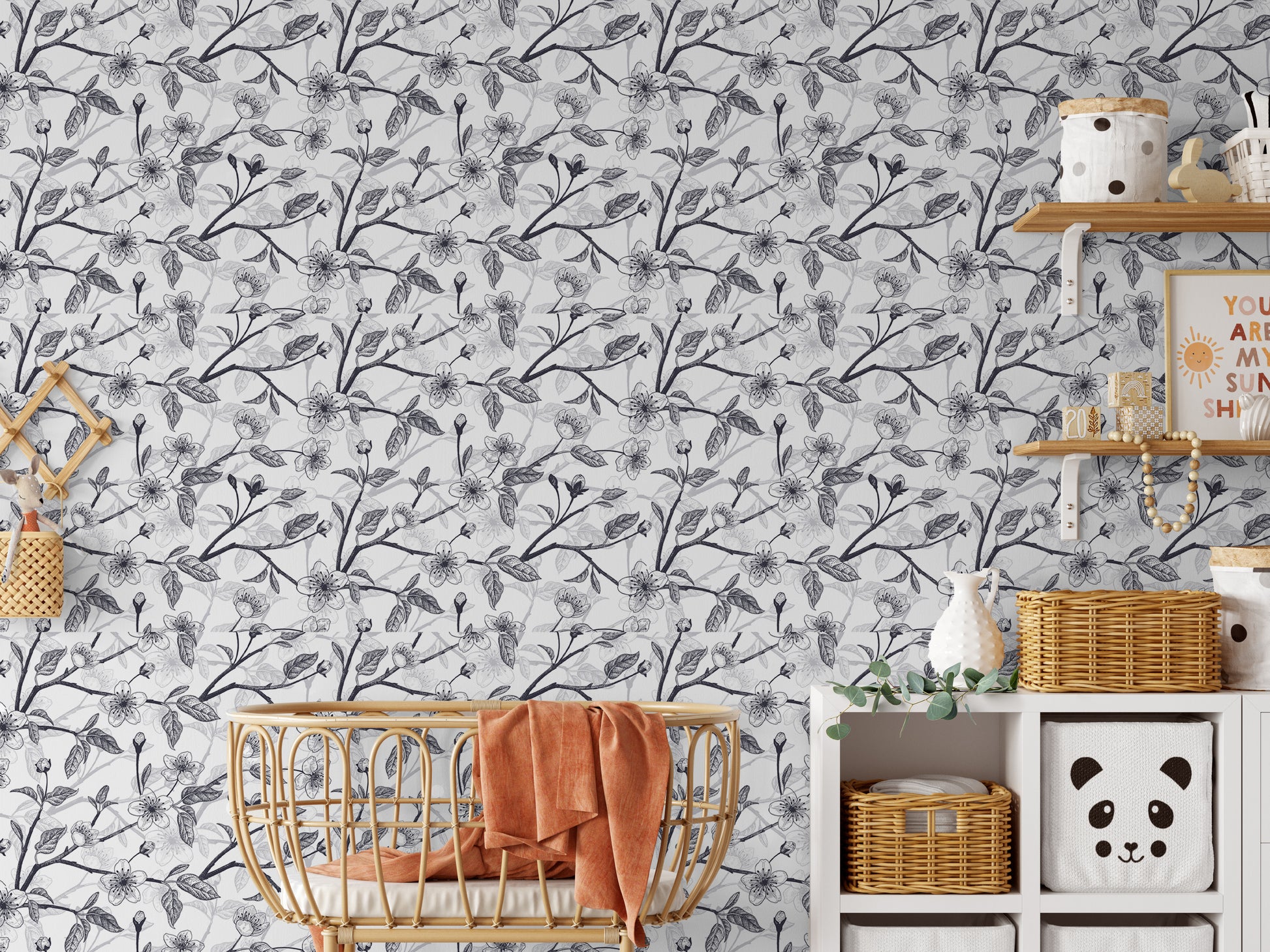 Cherry Blossom nursery wallpaper
