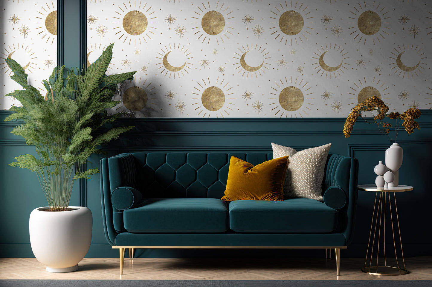 Moon And Back Removable Peel And Stick Wallpaper