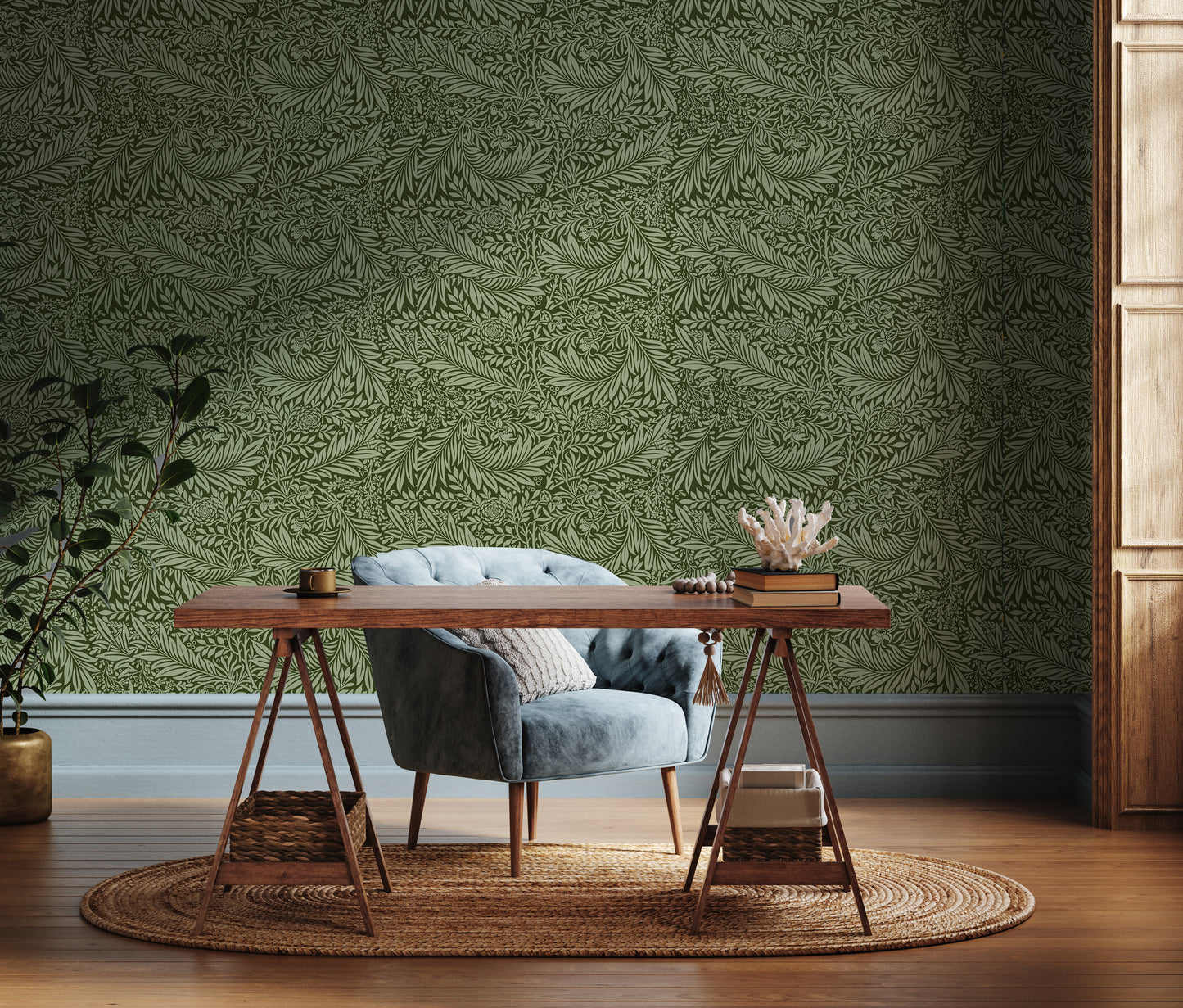 Mossy Mood Removable Peel And Stick Wallpaper