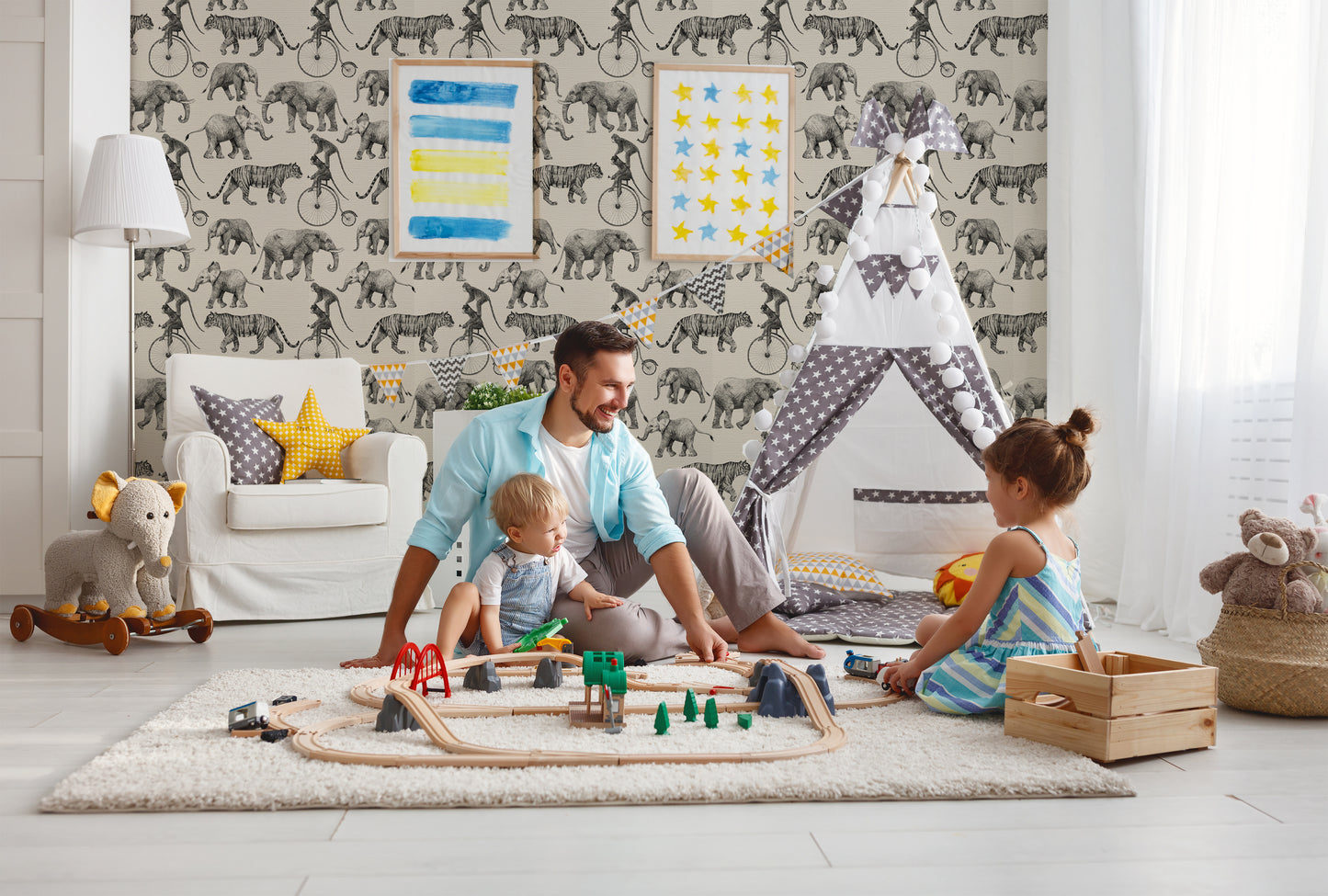 Life Is A Circus Removable Peel And Stick Wallpaper