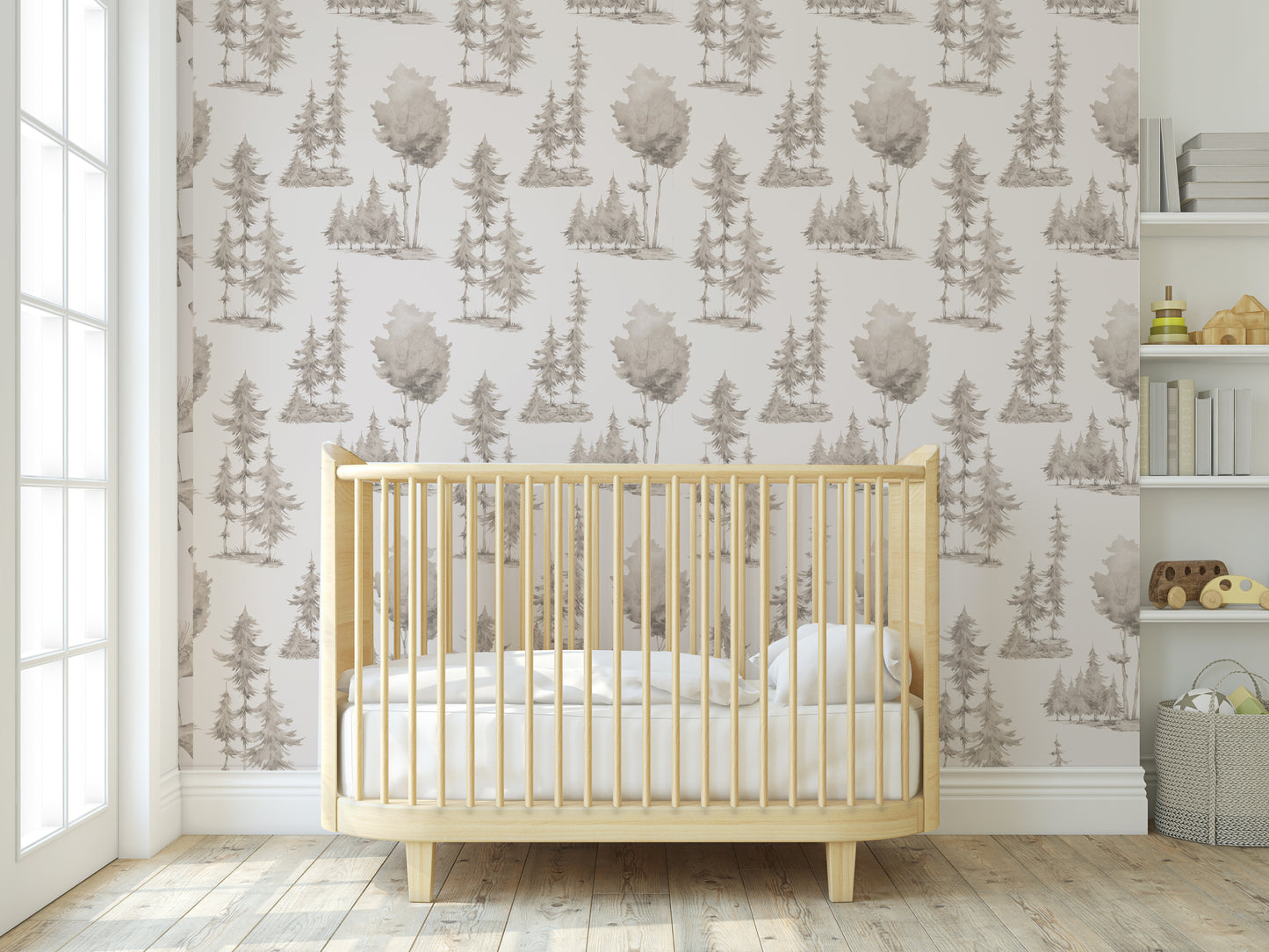 Quiet Little Trees Removable Peel And Stick Wallpaper