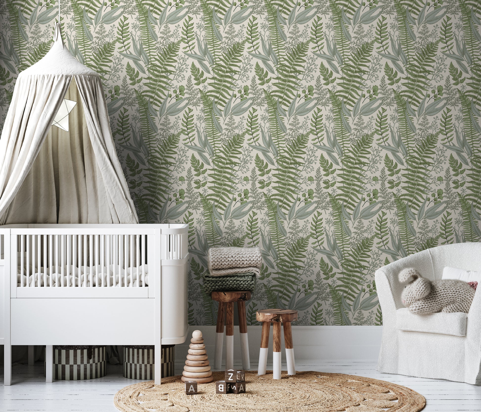 gender neutral nursery wallpaper