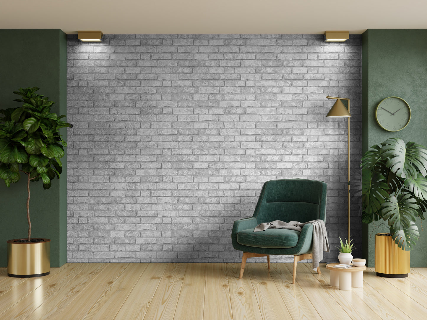 Whitewashed Brick Removable Peel And Stick Wallpaper