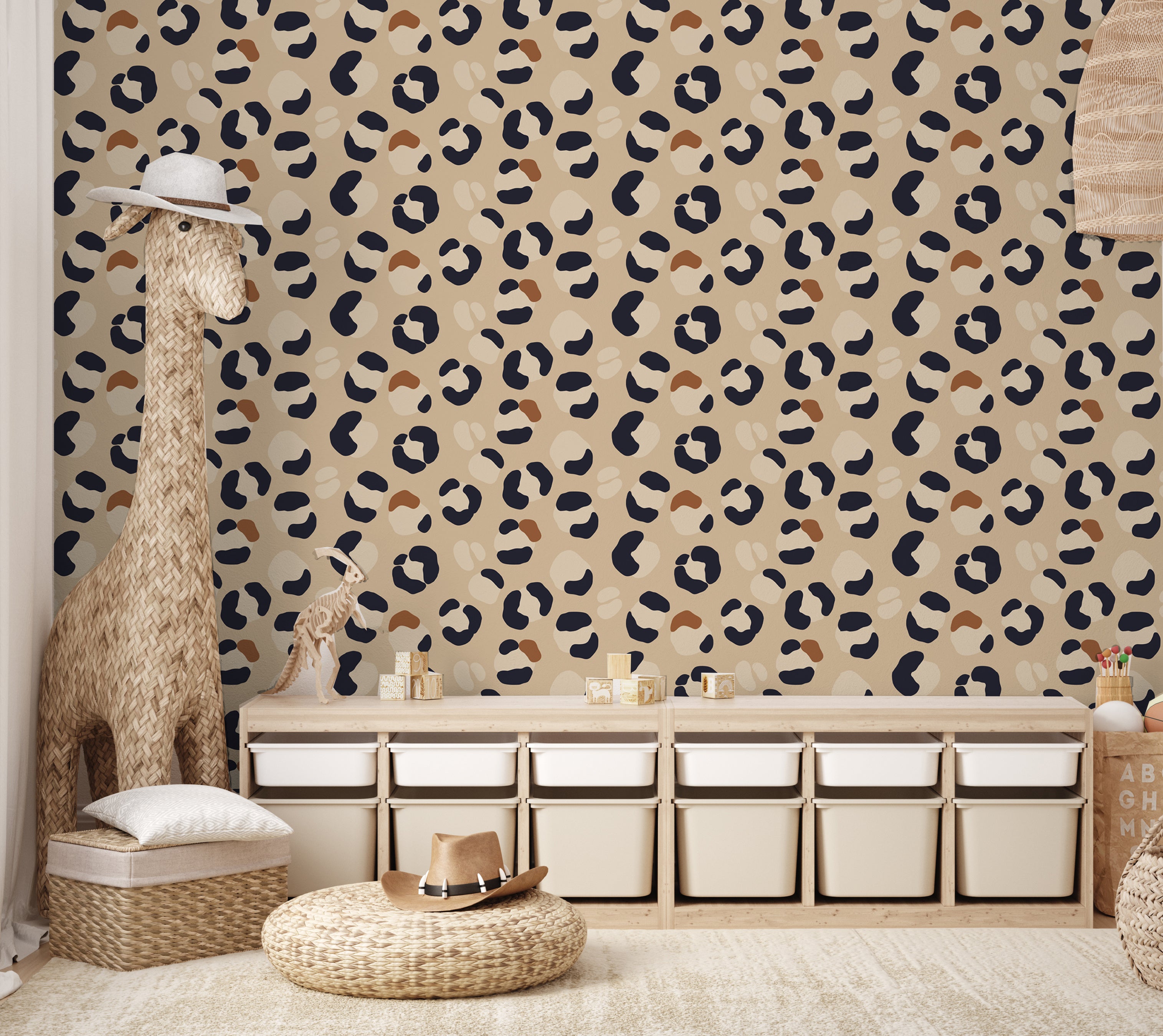 Leopard Print Is My Neutral Removable Peel And Stick Wallpaper  Little  Chickadee Walls