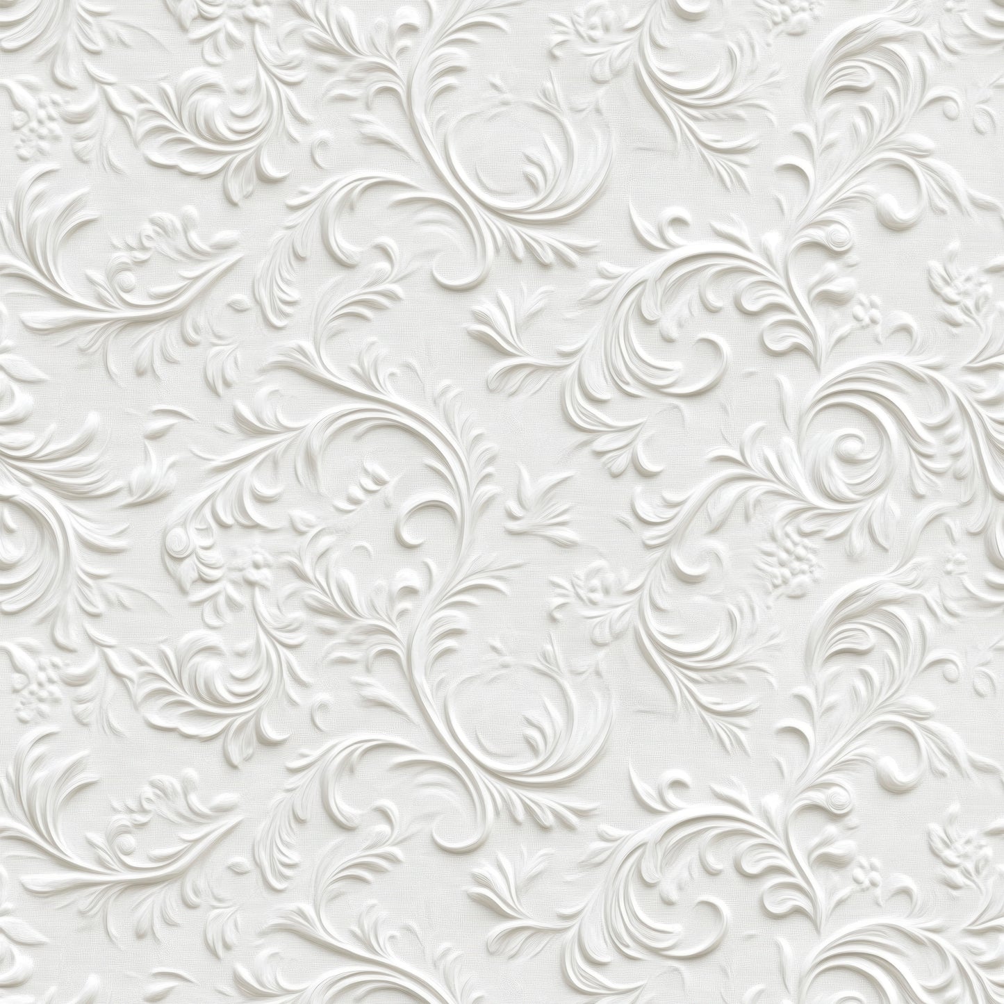 White vintage floral removable peel and stick wallpaer