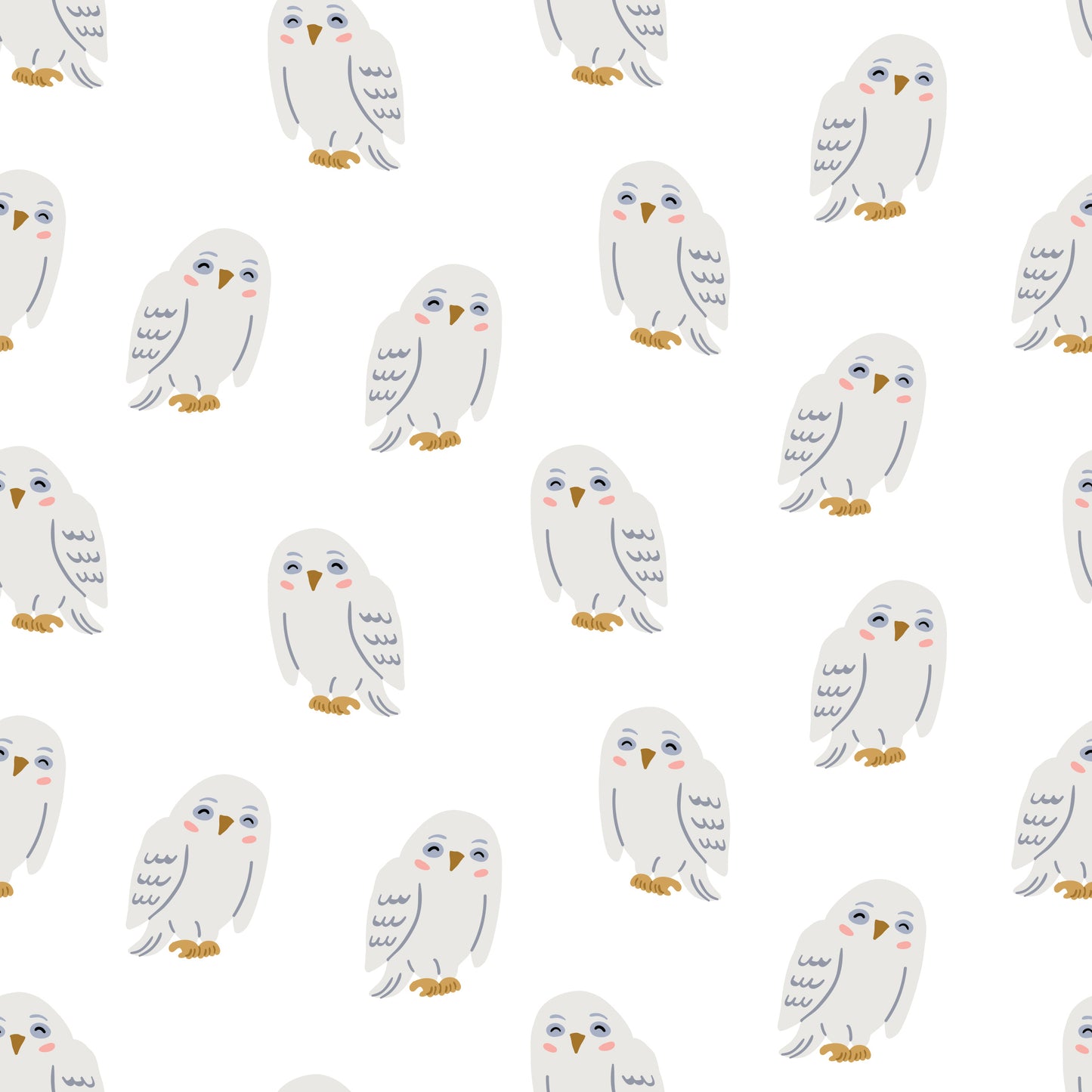 Hedwig Owl removable peel and stick wallpaper