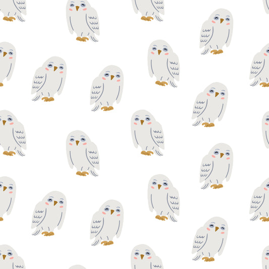 Hedwig Owl removable peel and stick wallpaper