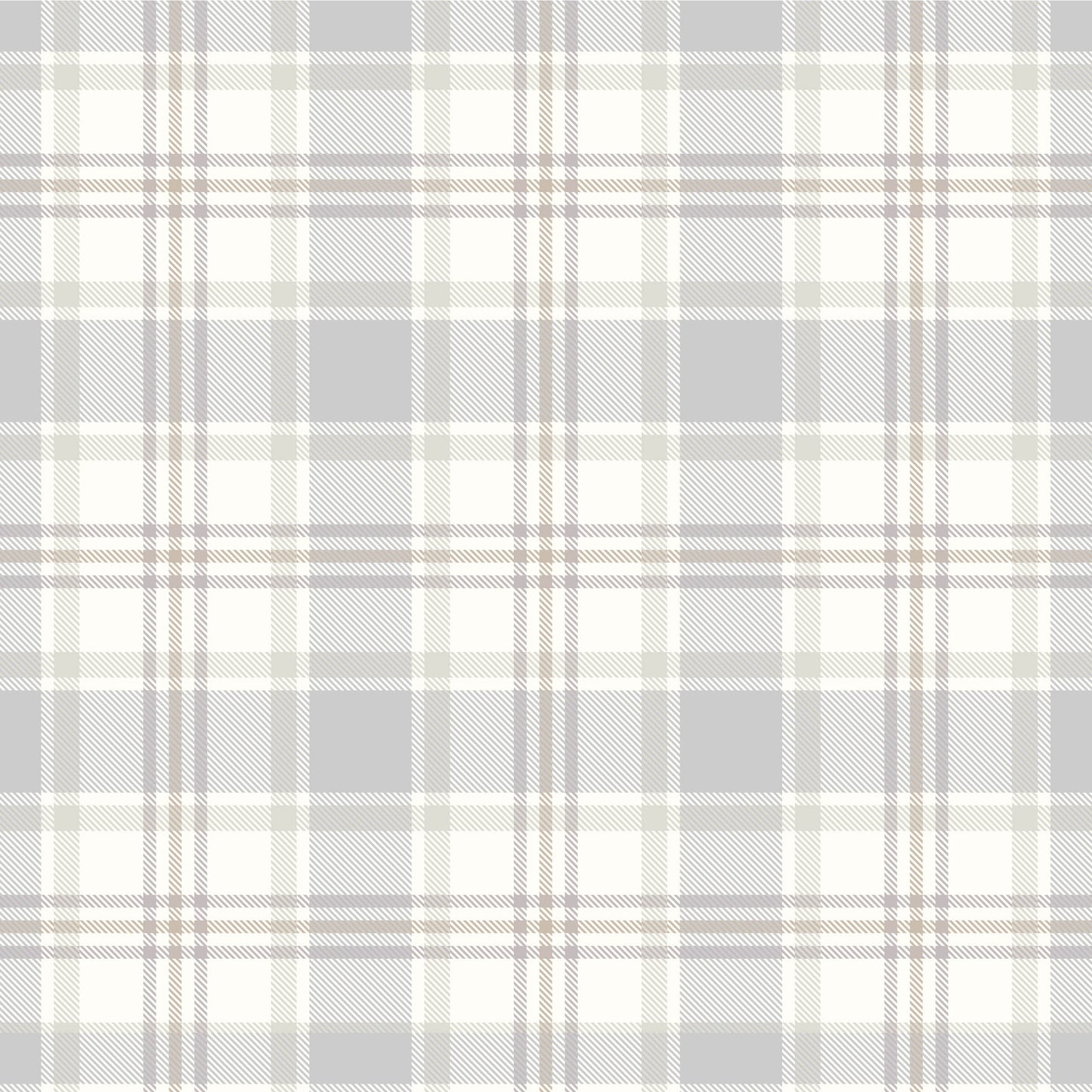 Gray Tartan plaid removable peel and stick wallpaper