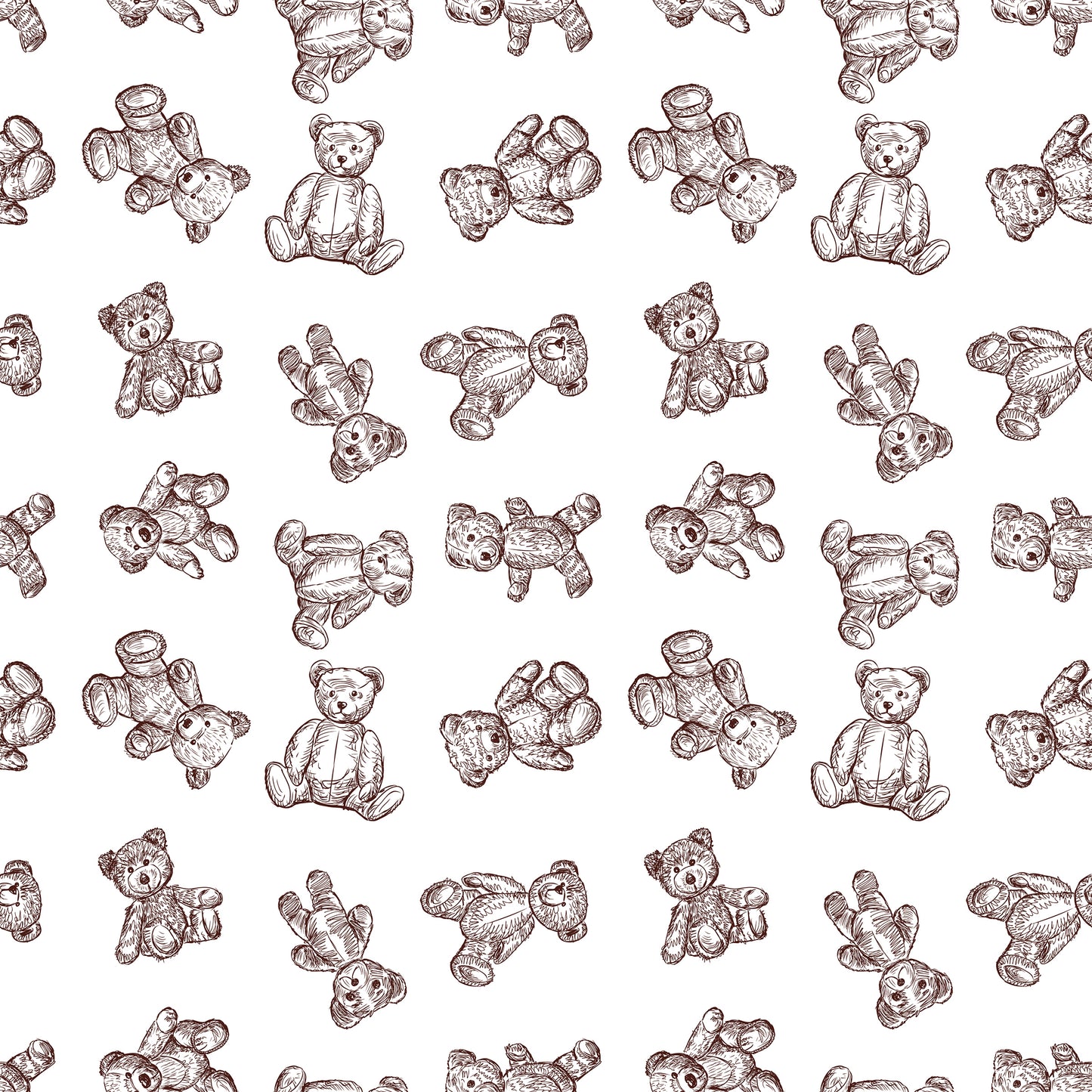 Teddy Bear removable peel and stick wallpaper