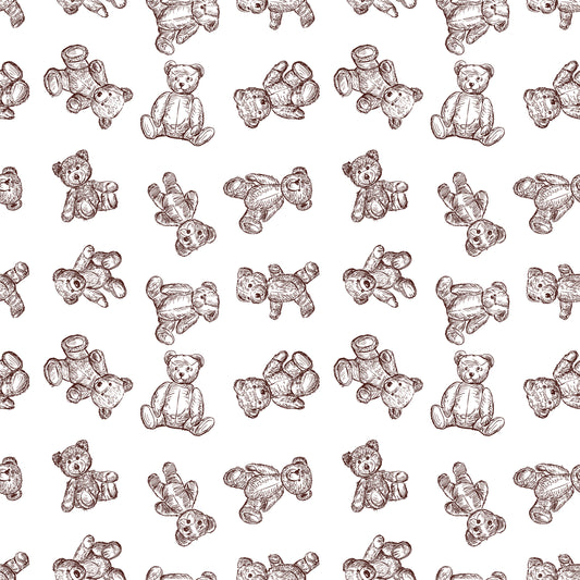 Teddy Bear removable peel and stick wallpaper