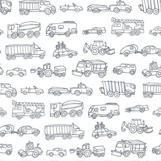 Cars And Trucks Removable Peel And Stick Wallpaper