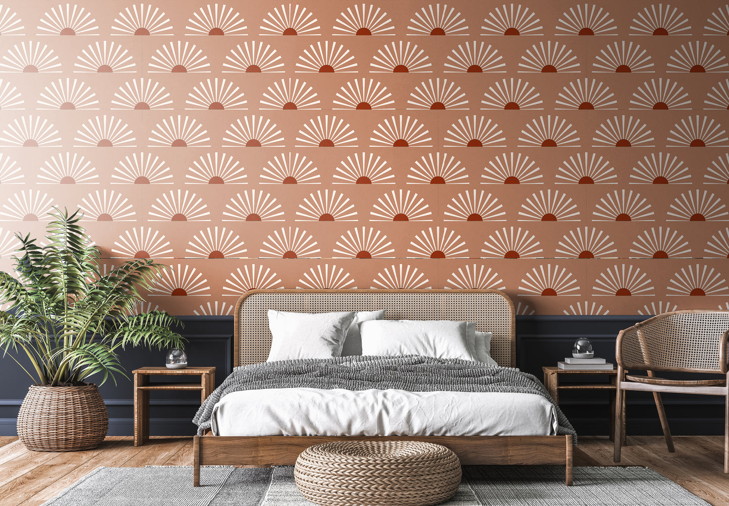 Boho wallpaper Sunset Removable Peel And Stick Wallpaper
