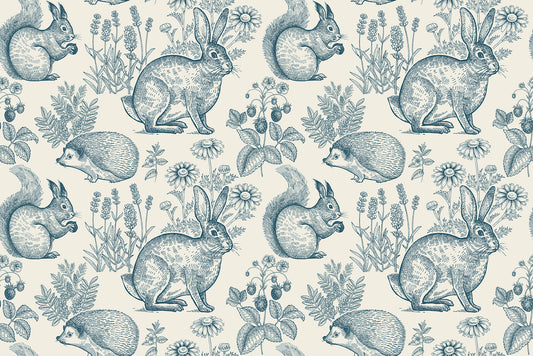 Chubby Bunnies Peel And Stick Removable Wallpaper